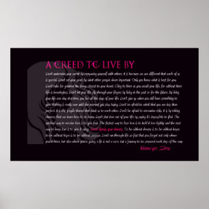 Creed to Live By Poster