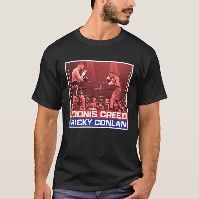 Creed vs Conlan boxing ring red T-Shirt (Front)