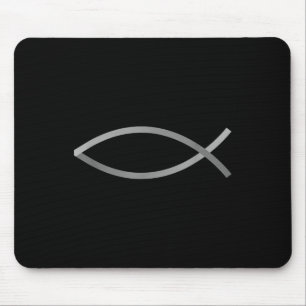 Creed With Style Jesus Fish Christian Symbol Mouse Pad