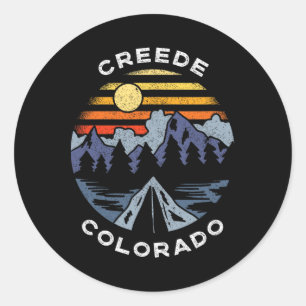 Creede Colorado Mountains Vacation Camping Souveni Classic Round Sticker