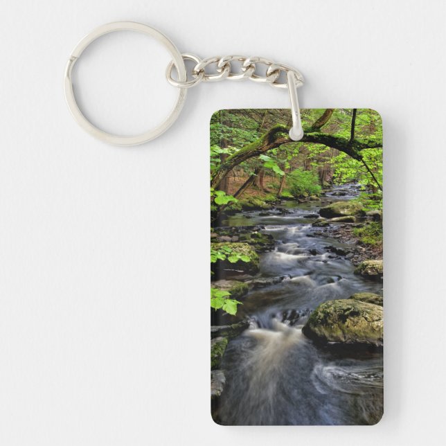 Creek flows through forest keychain (Front)