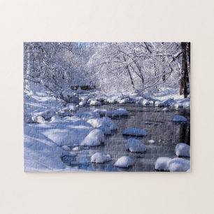 Creek in Winter Photo; Jigsaw Puzzle