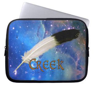 CREEK Nation & Feather Space Laptop Sleeve
