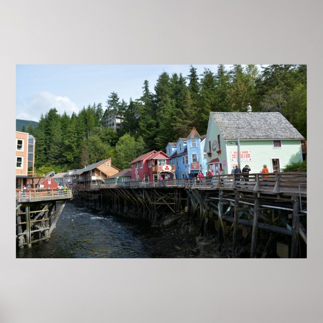 Creek Street in Ketchikan Poster (Front)