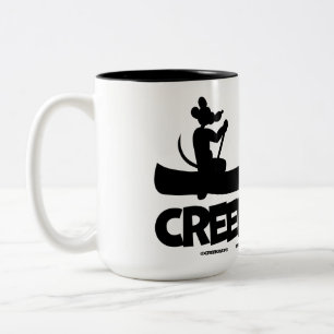 Creekrat Cartoon Studios - Creek Rat Canoe Two-Tone Coffee Mug