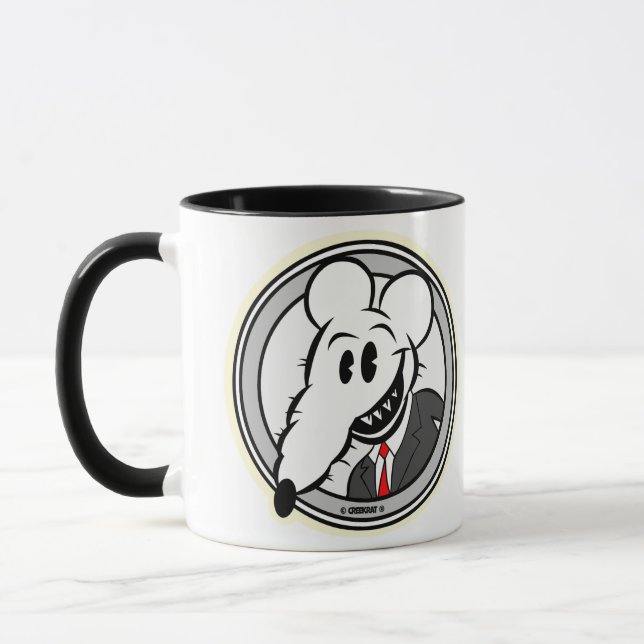 Creekrat Cartoon Studios Creek Rat Logo Mug (Left)