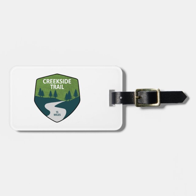 Creekside Trail Luggage Tag (Front Horizontal)