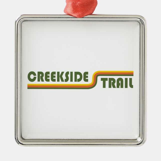 Creekside Trail Metal Ornament (Front)