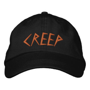 Creep Halloween Fun Spooky Scary Embroidered Hat
