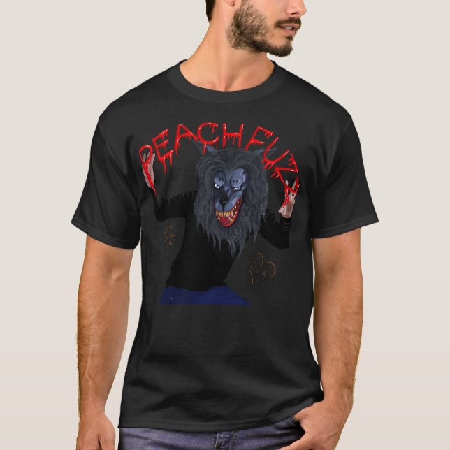 Creep -  HQ Peachfuzz Werewolf Mask Pose - T-Shirt (Front)