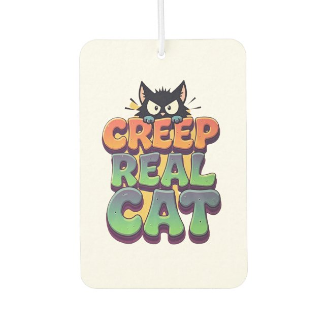 Creep It Real Cat Air Freshener (Front)