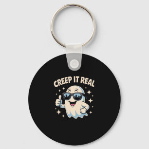 Creep It Real, Cute Halloween Ghost Keychain