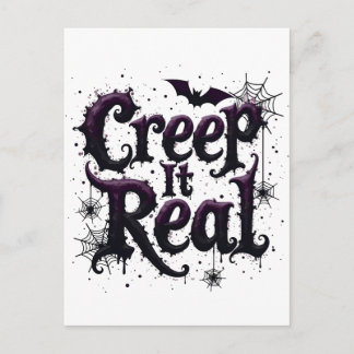 Creep It Real - Edgy Halloween Vibes Postcard