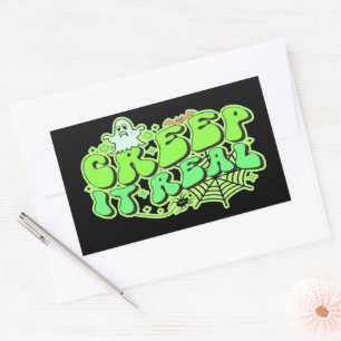 CREEP IT REAL funny halloween Sticker