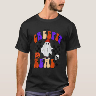 Creep It Real Ghost Trick or Treat Halloween Fall T-Shirt