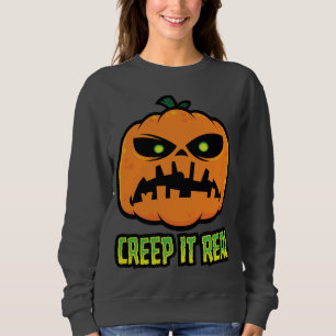 Creep It Real Grumpy Halloween Pumpkin Sweatshirt