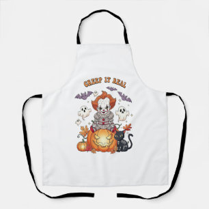 Creep It Real Halloween Clown Apron