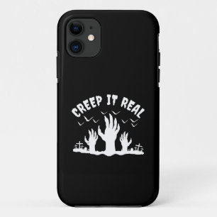 CREEP IT REAL HALLOWEEN GRAVEYARD COSTUME iPhone 11 CASE