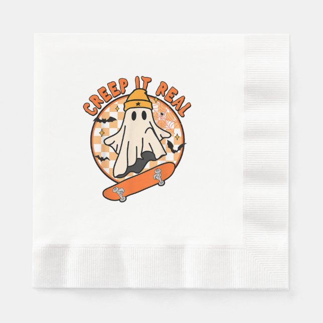  Creep It Real Halloween  Napkin (Front)