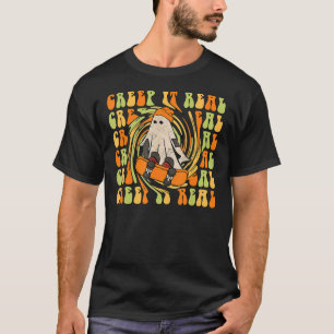 Creep it Real Skateboard Cute Halloween Spooky Boy T-Shirt