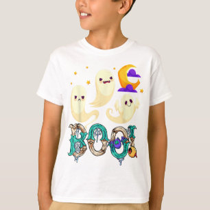 Creep It Real Skateboarding Ghost Retro Halloween  T-Shirt