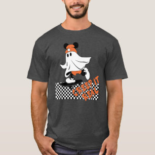 Creep It Real Skateboarding Ghost Retro Halloween  T-Shirt