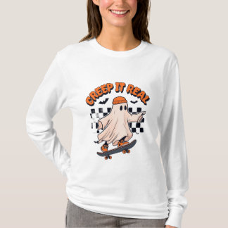 "Creep It Real: Skater Ghost" T-Shirt