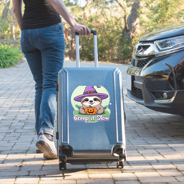 Creep It Slow � Cute Halloween Sloth Shirt with Pu (Suitcase Insitu)