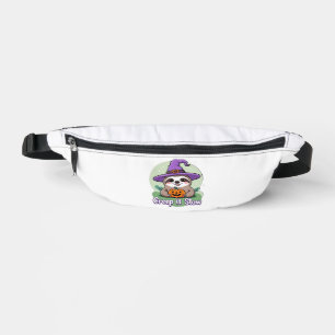 Creep It Slow � Cute Halloween Sloth Shirt with Pu Fanny Pack