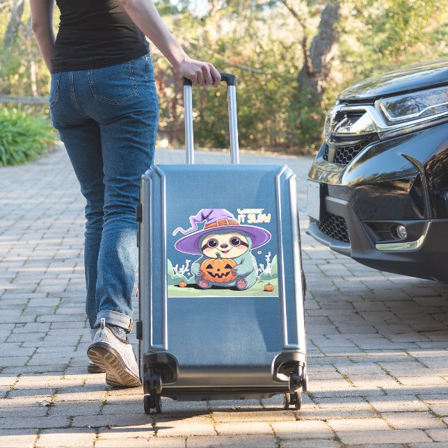 Creep It Slow � Cute Sloth Halloween Shirt  Funny  (Suitcase Insitu)