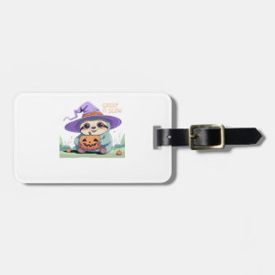 Creep It Slow � Cute Sloth Halloween Shirt  Funny  Luggage Tag