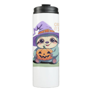 Creep It Slow – Cute Sloth Halloween Shirt Funny Thermal Tumbler