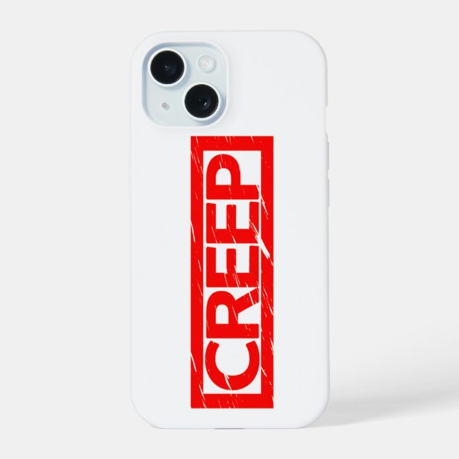 Creep Stamp iPhone 15 Case (Back)