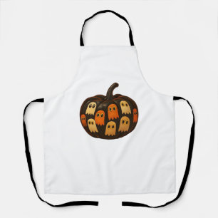 Creeper Pumpkin Ghosts Halloween Gift Classic T-Sh Apron