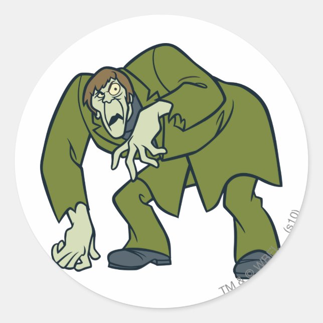 Creeper Villain Classic Round Sticker (Front)