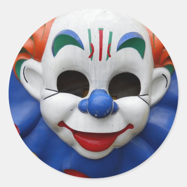 Creepiest Circus Clown Ever ! Classic Round Sticker (Front)
