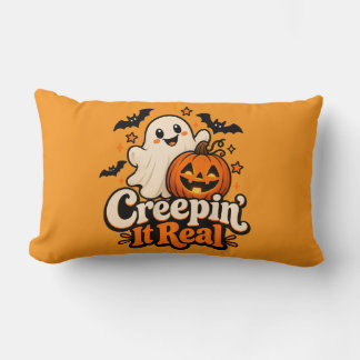 “Creepin’ It Real” Cute Halloween Kids Lumbar Pillow