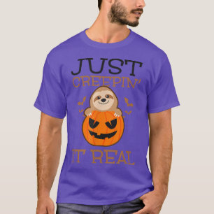 Creepin It Real Design Halloween Sloth 1343 T-Shirt