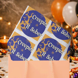 Creepin’ It Sober | Halloween Sober Party Tissue Paper
