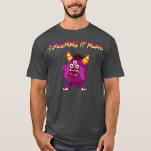 Creeping it Real Little Monster Halloween for Men  T-Shirt