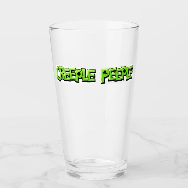 Creeple Peeple drinking glass (Front)