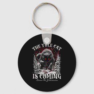 Creepmas The Yule Cat Is Coming Be Ware Of Jolakot Keychain