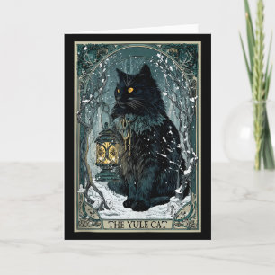 Creepmas Vintage The Yule Cat Tarot Card Dark Chri