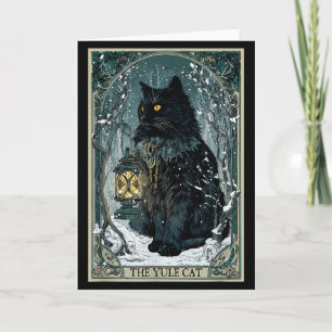 Creepmas Vintage The Yule Cat Tarot Card Dark Chri