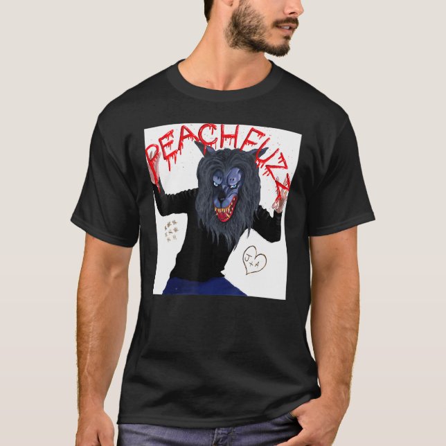 Creeps Peachfuzzs Tee Werewolfs Masks Poses (Front)