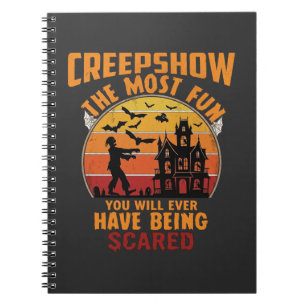 Creepshow Halloween Zombie Haunted House Sunset Ba Notebook