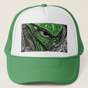 Creepy Abstract Alien Trucker Hat