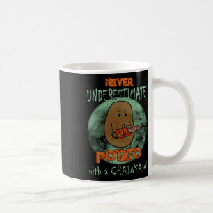 Creepy Angry Potato Chainsaw Horror Movie Lovers H Coffee Mug