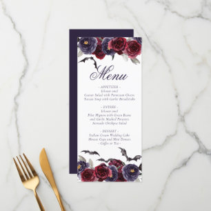 Creepy Beautiful   Dark Gothic Roses with Bats Menu
