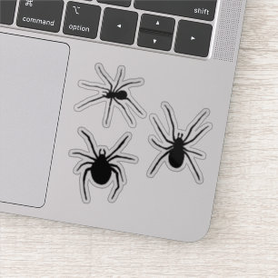 Creepy Black Spider Silhouettes